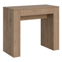 consola extensible 90x42198 cm efecto madera roble natural