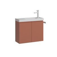 mueble para lavabo  - 60 x 22 x 50 cm - canela mate