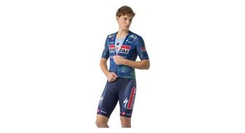Culotte corto con tirantes castelli competizione 2 soudal quickstep azul para hombre