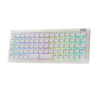 teclado mecanico para juegos epomaker hack70 65 ortholinear ansi us layout tri-modo inalambrico planck con retroiluminacion rgb y 3000mah