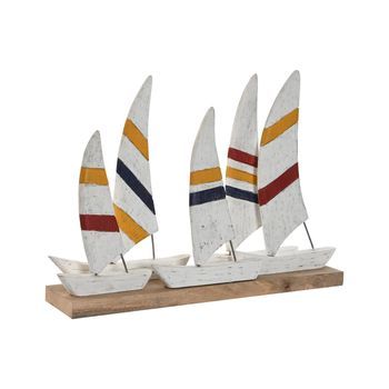 Decoracion Mango Metal 67,5x13,5x46 Blanco