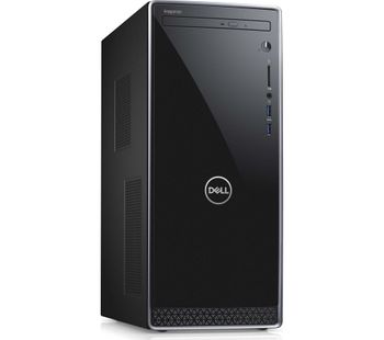 DELL Inspiron 3670 Intelu0026regCore i5 Desktop PC - 1 TB HDD & 256 GB SSD, Black & Silver, Black