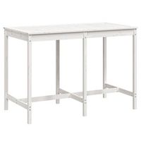 mesa de jardin  mesa de exterior madera maciza pino blanco 1595x825x110 cm