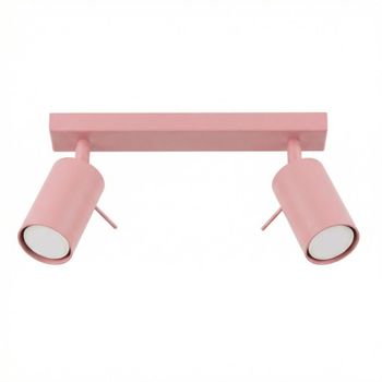 Plafone rosa acero alt. 16 cm
