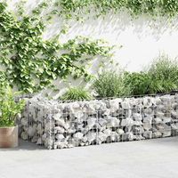 cesta de muro de gaviones  gavion para piedras  gavion decorativo acero galvanizado 300x30x50 cm cfw611783