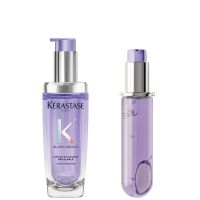 kerastase blond absolu lrhuile cicagloss refillable hair oil 75ml and refill capsule duo for blonde or lightened hair