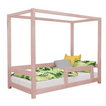 Cama Cabaña Infantil Bunky 90 X 180 Rosa Pastel