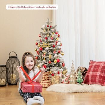 Árbol De Navidad Artificial De 100 Cm Con 80 Luces Led Multicolores