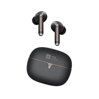 Auriculares AGM Buds 5 inalámbricos Bluetooth con Cancelación de Ruido y micrófono negros