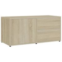 mueble tv  mueble de salon  armario tv madera contrachapada color roble 80x34x36 cm