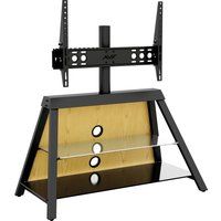 avf easel 925 mm tv stand with bracket - black black