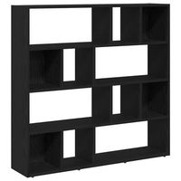 libreriaseparador de ambientes roble negro 105x24x102 cm vidaxl