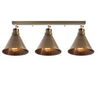 lampara de techo berceste-n-678 oro cobrizo metal 72x20x26 cm