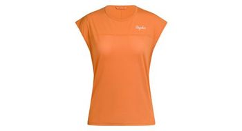 Maillot de manga corta rapha trail lightweight naranja para mujer