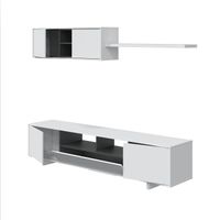 muebles de salon 3 piezas fores belus 46x200x41 cm - bicolor