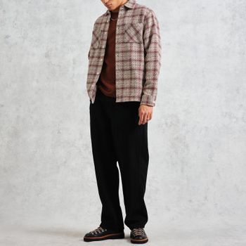 Wax London Whiting Checked Cotton-Blend Overshirt - L