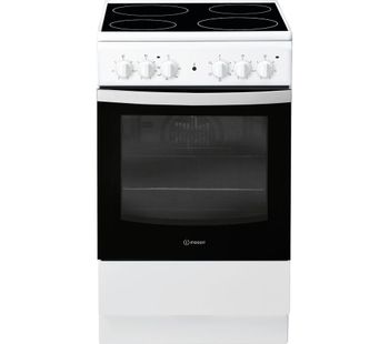 INDESIT IS5V4KHW 50 cm Electric Ceramic Cooker - White, White