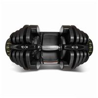 hxg mancuerna ajustable de 5kgs a 40kgs r 1 unidad  diseno ergonomico revestimiento de caucho ideal para casa y gimnasio