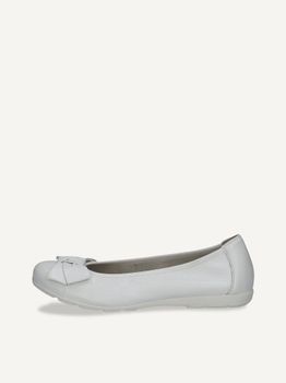 CAPRICE Ballerina, white, made of Leather, Size 40