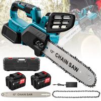 motosierra electrica sin escobillas de 1500w y 12 pulgadas herramienta electrica inalambrica para podar y trabajar la madera cortadora de jardin portatil para bateria makita de 18v