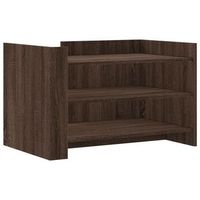 mesa de centro 50x80x50 cm madera - marron