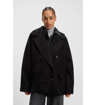 BOSS para mujer. 50548664 Abrigo Cabani negro (50), Casual, Poliéster