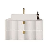 mueble de bano colgado para lavabo orlvera 102 montada en la pared mdf 42x80x46cm
