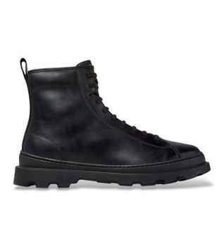 Camper para hombre. K300533-001 Botines de piel Brutus+ negro (44), Plano, Ninguno, Casual