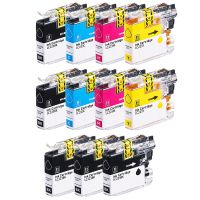 compatible multipack brother mfc-j4620dw printer ink cartridges 11 pack -lc223bk