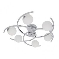 lampara plafon 6 luces modelo conil color cromo fabrilamp