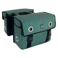 alforjas para bicicleta lona verde 40 l willex