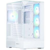 caja pc zalman p40 prism plus blanca torre midi atx cristal templado a-rgb