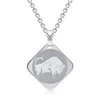 cadena de plata signo zodiacal tauro