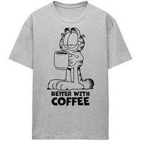 garfield camiseta better with coffee para mujer