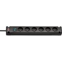bremounta 6 tomas de corriente brennenstuhl - 3m - h05vv-f3g15 con interruptor - negro - 1150651316