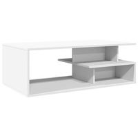 mesa de centro madera de ingenieria blanco 102x55x35 cm vidaxl