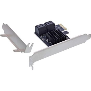 Tarjeta de Interfaz InLine 76617M SATA PCIe 2.0 6 Gbit/s Hot Swap 4 Puertos