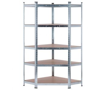 Estantería metálica esquinera galvanizada nyana home 875kg 5 baldas 180x90x40cm