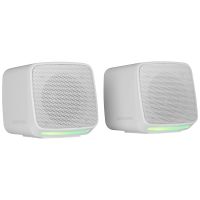 mars gaming ms-pro altavoces rgb flow con caja de control 10w blanco