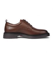 tommy hilfiger para hombre fm0fm05172 zapatos derby marron 45 piel plano cordones casual fiesta clasico