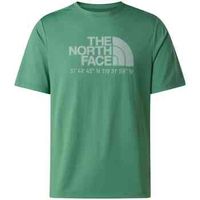 the north face camiseta m 247 ss tee logo graphic reg dimmed algae para mujer