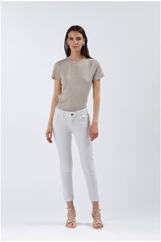 vaqueros denim skinny en tela bull denim white