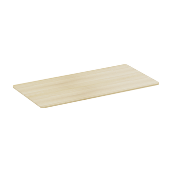 Tablero Para Escritorio Con Bordes Redondeados 150 X 75 Cm, Madera Natural