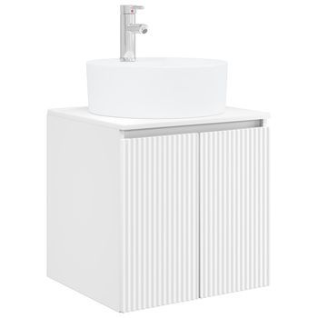 Vanidad Con Lavabo De Pared Blanco 49,5 X 44,5 X 65 Cm Vidaxl