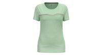 camiseta tecnica de mujer odlo f dry ridgeline verde claro