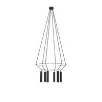 lampara colgante rose 6 luces