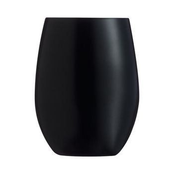 6 verres à eau noirs 36cl