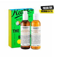 kiehls leave the oil behind kit de limpieza para piel grasa y sensible set