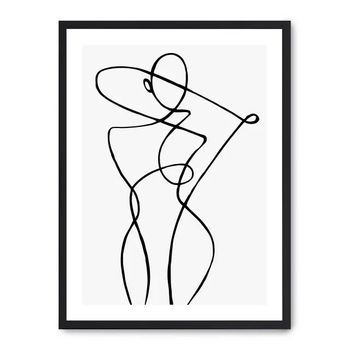 Cuadro Woman Line Art Vi
