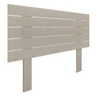 cabecero de madera reciclada dm estilo palet horizontal con patas 105x115cm camas 105 - acabado lino
